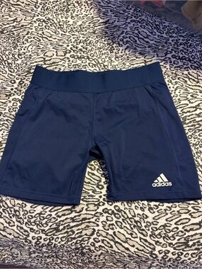adidas Dark Blue Performance Compression Shorts